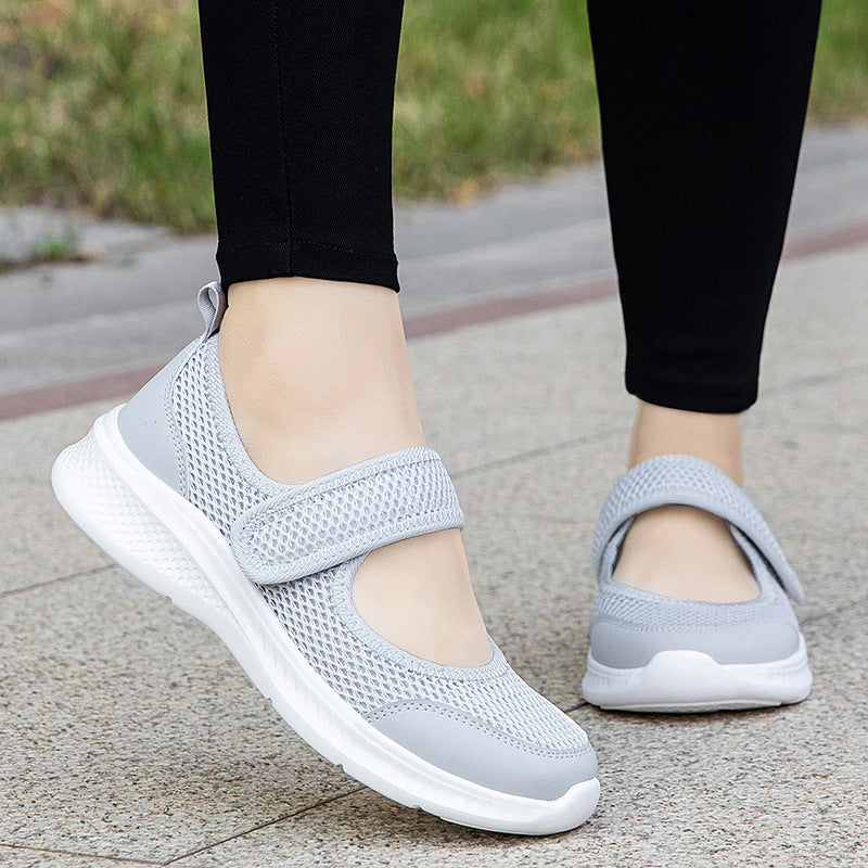 Damen Atmungsaktive Klettverschluss Wanderschuhe Fudus
