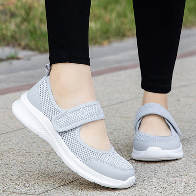Damen Atmungsaktive Klettverschluss Wanderschuhe Fudus