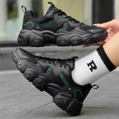 Damen Chunky Mesh Sport Sneakers mit verbesserter Dämpfung Fudus