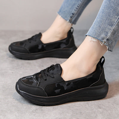 Damen Freizeit Slip-On Walking Sneakers Fudus