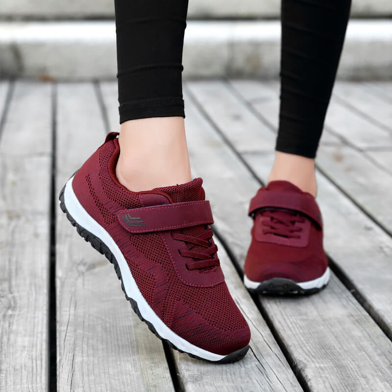 Damen Vielseitige Komfort Sport Sneakers mit verstellbarem Riemen Fudus