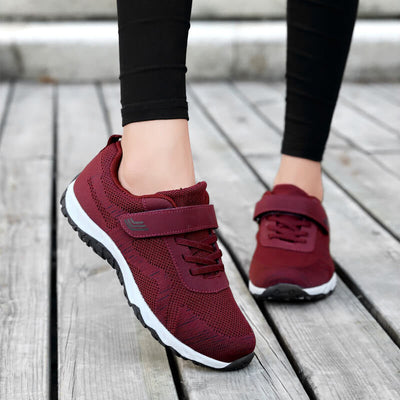 Damen Vielseitige Komfort Sport Sneakers mit verstellbarem Riemen Fudus