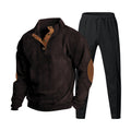 Braun mit schwarzer Hose