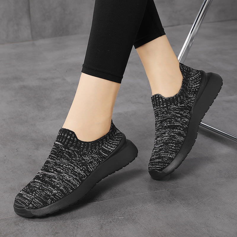 Damen Atmungsaktive Strick Slip-On Sneakers Fudus