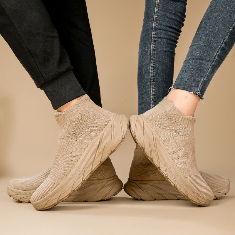 Damen High-Top Performance Strick-Sneaker mit Dämpfung Fudus