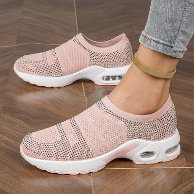 Damen Freizeit Atmungsaktive Strick Sneaker mit Luftkissenteknologie Fudus