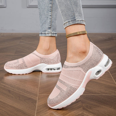Damen Freizeit Atmungsaktive Strick Sneaker mit Luftkissenteknologie Fudus