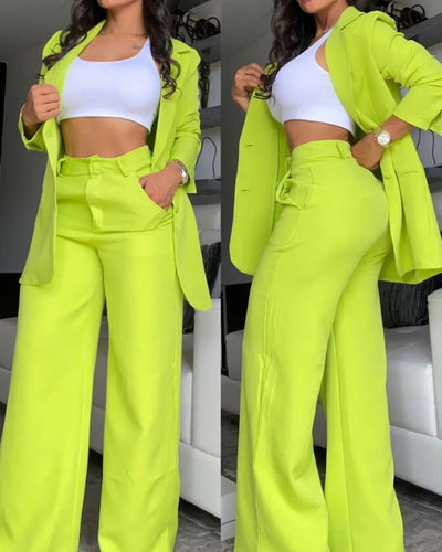 Damen-Hosenanzug | Weite Hose | Moderner Chic