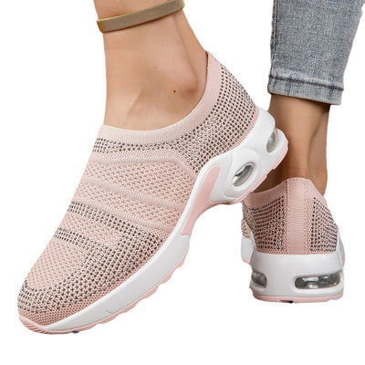 Damen Freizeit Atmungsaktive Strick Sneaker mit Luftkissenteknologie Fudus