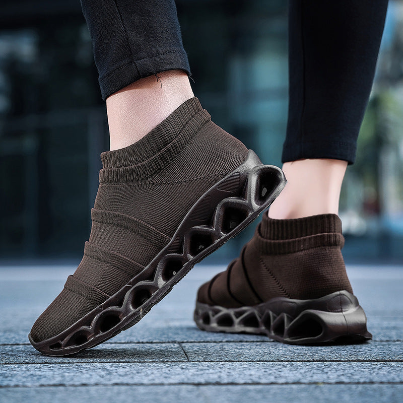 Damen Leichte Slip-On Sport Sneakers mit Atmungsaktivem Mesh-Design Fudus
