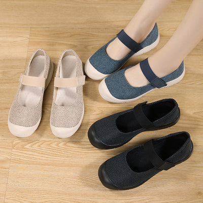Damen verstellbare Riemen Casual Flats Fudus
