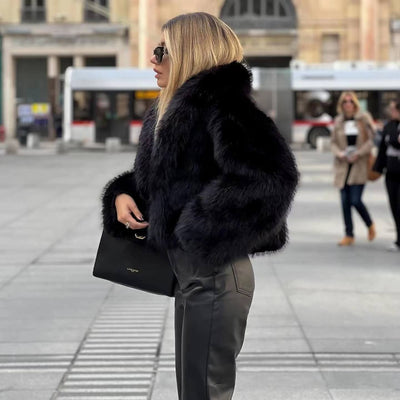 Elegante Damen Pelzjacke für stilvolle Winterlooks