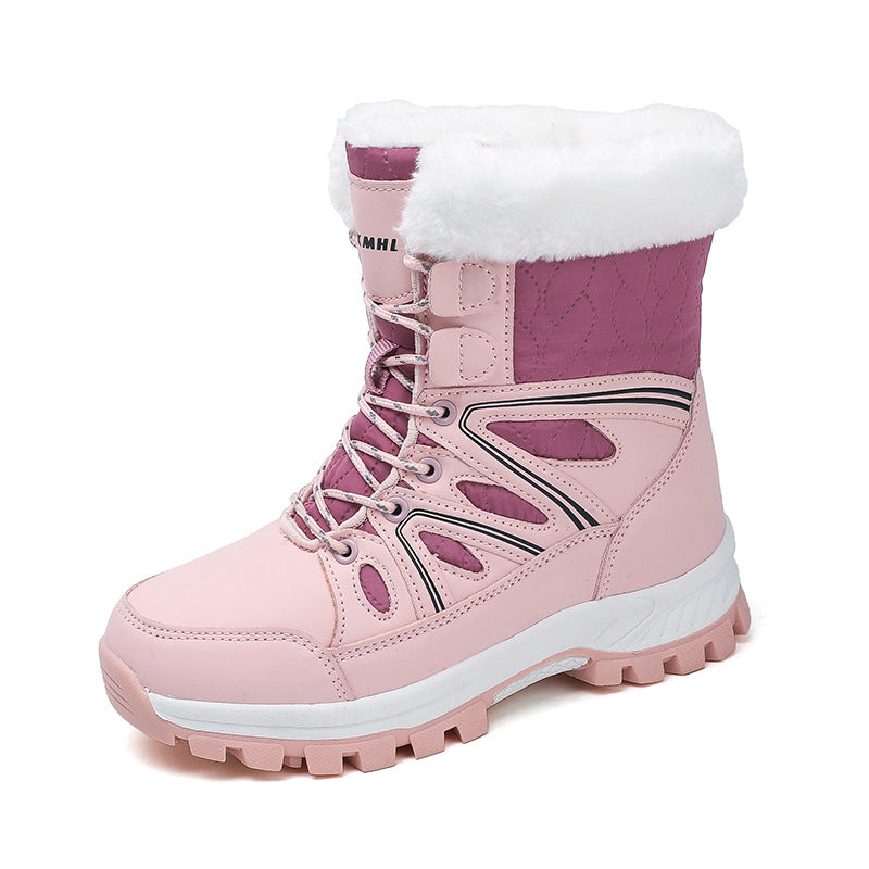 Damen isolierte Schneestiefel mit Kunstpelzfutter Fudus