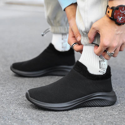 Damen Bequeme Slip-On Strick-Sneaker Fudus