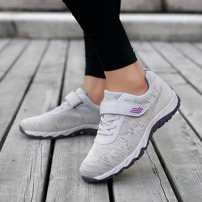 Damen Vielseitige Komfort Sport Sneakers mit verstellbarem Riemen Fudus