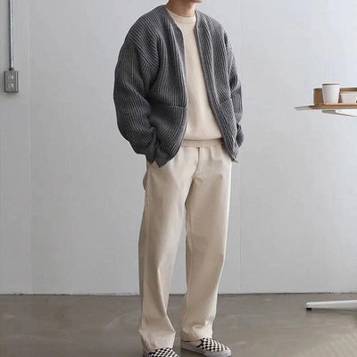 Strickjacke mit entspanntem Schnitt für Herren