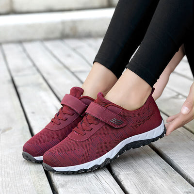 Damen Vielseitige Komfort Sport Sneakers mit verstellbarem Riemen Fudus