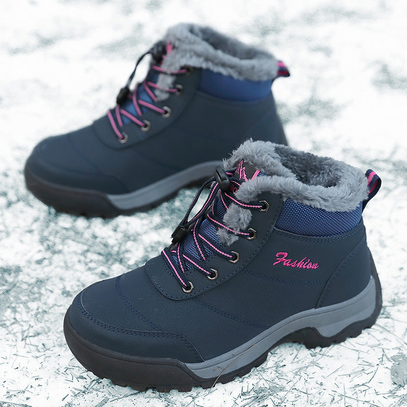 Damen isolierte Winterstiefel mit gemütlichem Kunstfellfutter Fudus