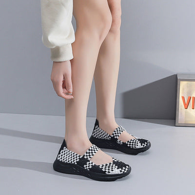 Damen Gewebe Komfort Slip-On Sneakers Fudus