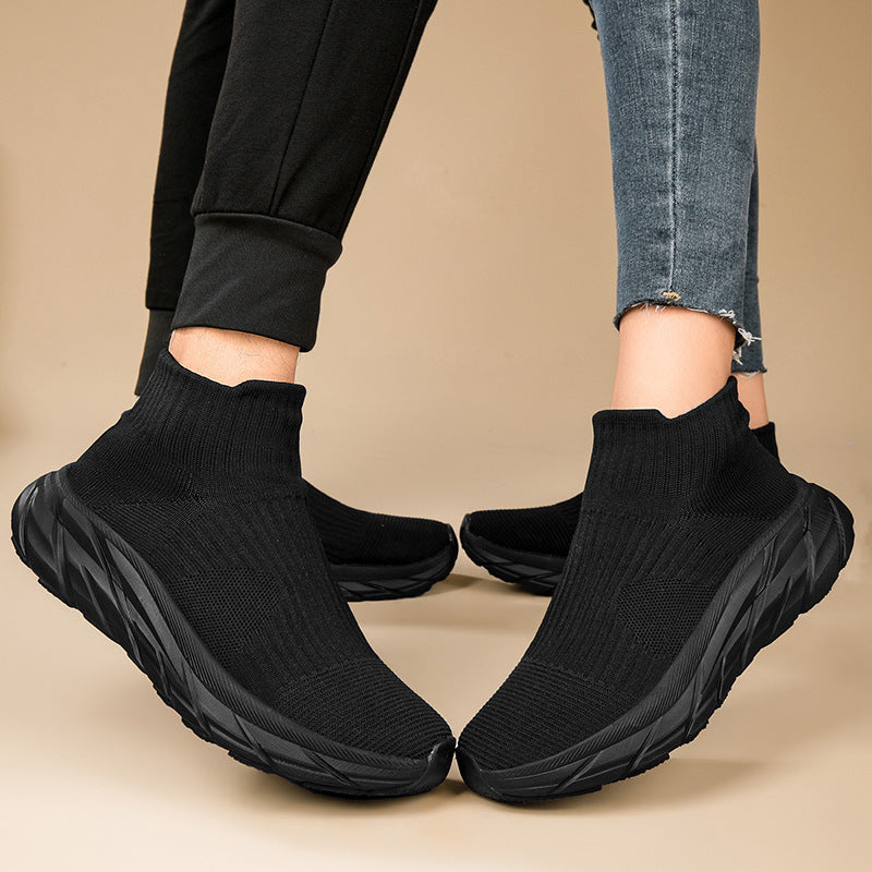 Damen High-Top Performance Strick-Sneaker mit Dämpfung Fudus