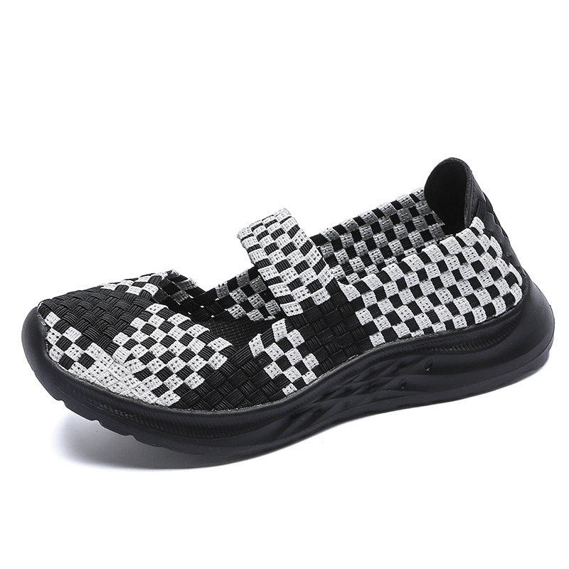 Damen Gewebe Komfort Slip-On Sneakers Fudus