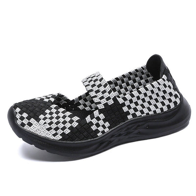 Damen Gewebe Komfort Slip-On Sneakers Fudus