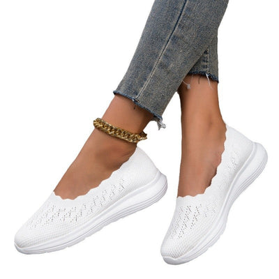 Damen Leichte Slip-On Strick-Sneaker Fudus