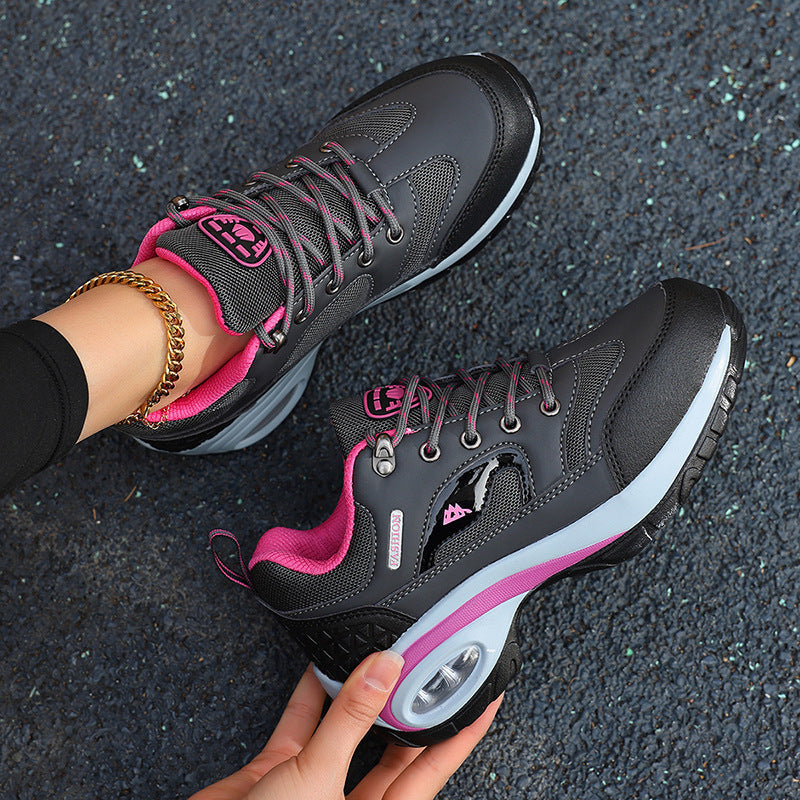 Damen leichte luftgepolsterte Sneakers mit atmungsaktiven Mesh-Panels Fudus