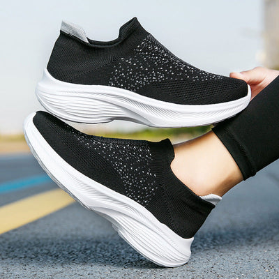 Damen Slip-On Mesh Walking Sneakers Fudus