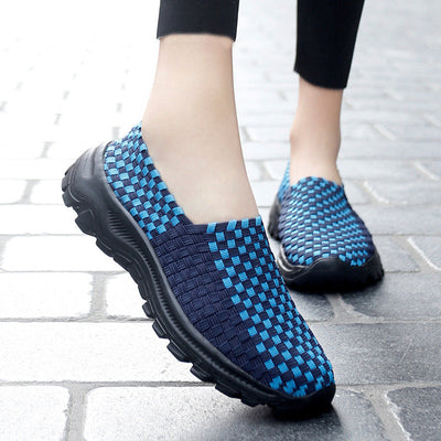 Damen Atmungsaktive Schlupf Schuhe mit Flexiblem Mesh-Obermaterial Fudus