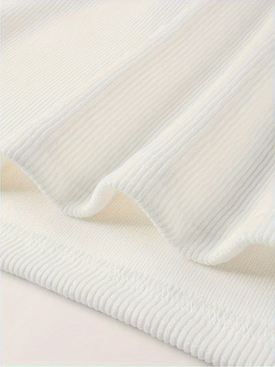 Couture - Weißer Polo-Strickpullover