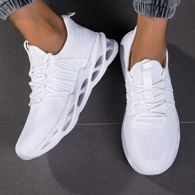 Unisex Leichtgewicht Atmungsaktive Lauf Sneakers mit Verbesserter Dämpfung Fudus