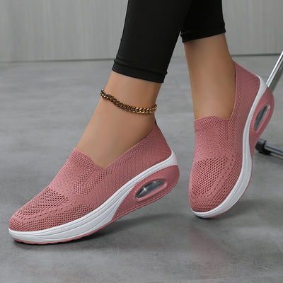 Damen Atmungsaktive Slip-On Lauf-Sneaker mit Luftkissen Unterstützung Fudus