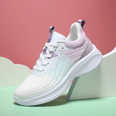 Damen Leichte Atmungsaktive Lauf Sneakers mit Gepolstertem Innensohle Fudus