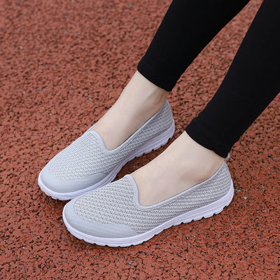 Damen Slip-On Komfort Sneakers mit atmungsaktivem Strick-Obermaterial Fudus
