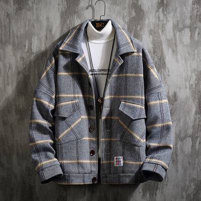 COUTURE™ KAROMUSTER-WOLLJACKE