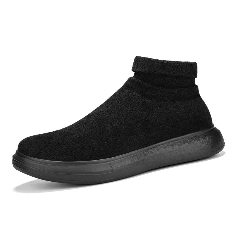 Damen Gemütliche Knöchelhöhe Strick Sneakers Fudus