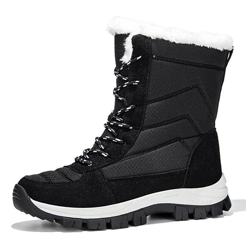 Damen isolierte Winterstiefel mit gemütlichem Kunstfellfutter Fudus