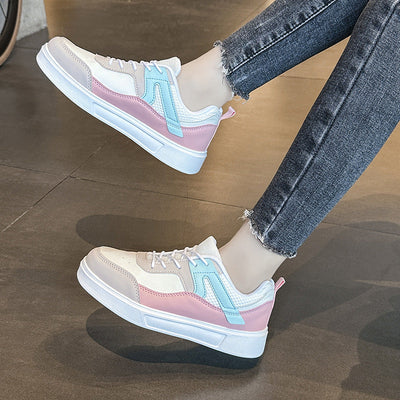 Damen Leichte Athletic Sneakers mit Atmungsaktiver Mesh-Belüftung und Gepolsterter Sohle Fudus