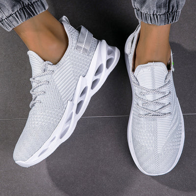 Unisex Leichtgewicht Atmungsaktive Lauf Sneakers mit Verbesserter Dämpfung Fudus