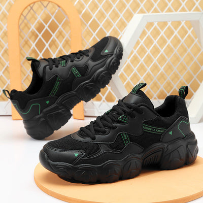 Damen Chunky Mesh Sport Sneakers mit verbesserter Dämpfung Fudus
