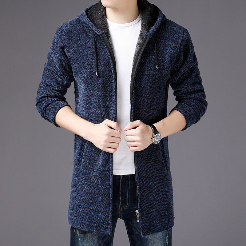 Strickjacke mit Kapuze | Reißverschluss | Lässiger Komfort
