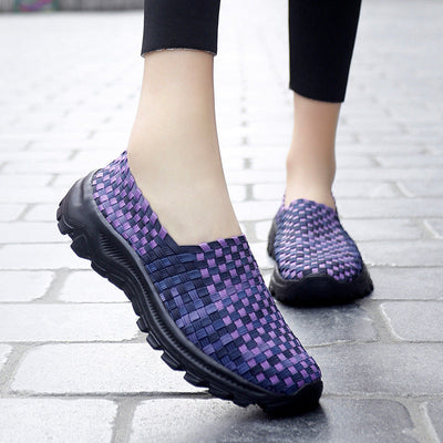 Damen Atmungsaktive Schlupf Schuhe mit Flexiblem Mesh-Obermaterial Fudus