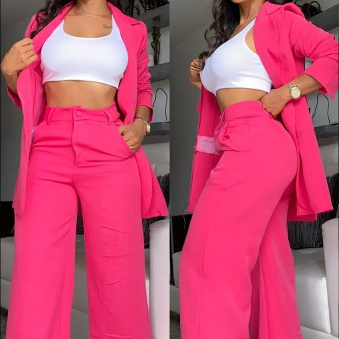 Damen-Hosenanzug | Weite Hose | Moderner Chic