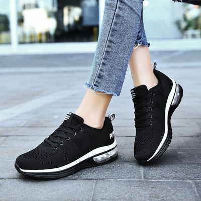 Damen Air-Cushioned Lifestyle-Sneaker mit atmungsaktivem Mesh-Obermaterial Fudus