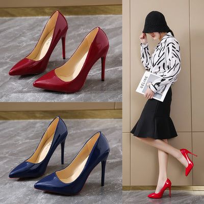 Damen elegante High-Heels mit klassischem spitzem Design Fudus