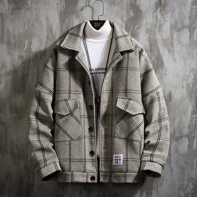 COUTURE™ KAROMUSTER-WOLLJACKE