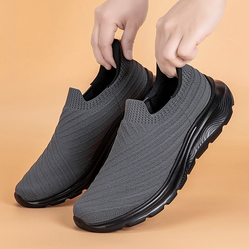Damen Slip-On Komfort Sneakers mit gepolsterten Einlegesohlen und atmungsaktivem Strick-Obermaterial Fudus
