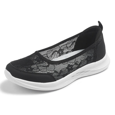 Damen Elegante Spitzen Slip-On Sneaker Fudus