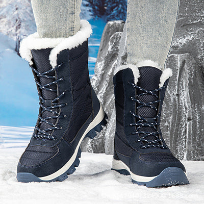 Damen isolierte Winterstiefel mit gemütlichem Kunstfellfutter Fudus
